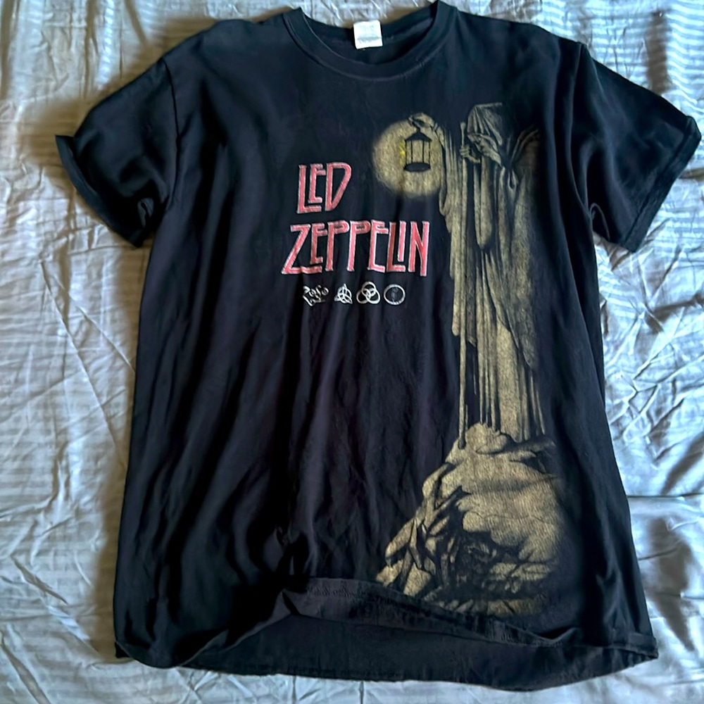 Small Black Vintage Led Zeppelin Tee Shirt